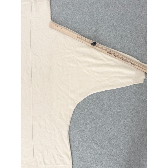 Toteme Sweater Small Tunic Long Ivory Cashmere High Neck Draped Quiet Luxury - Picture 7 of 16